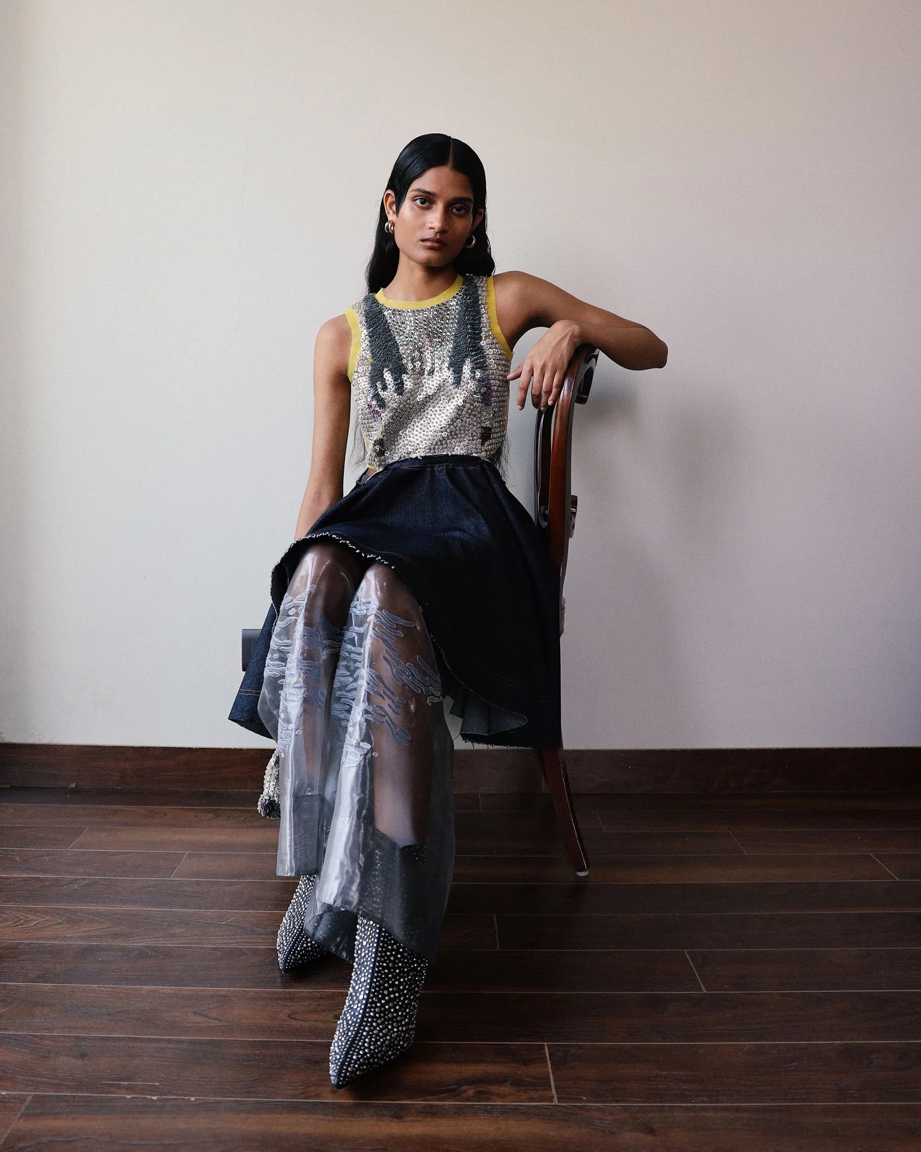 GRAINE embellished dress portrait