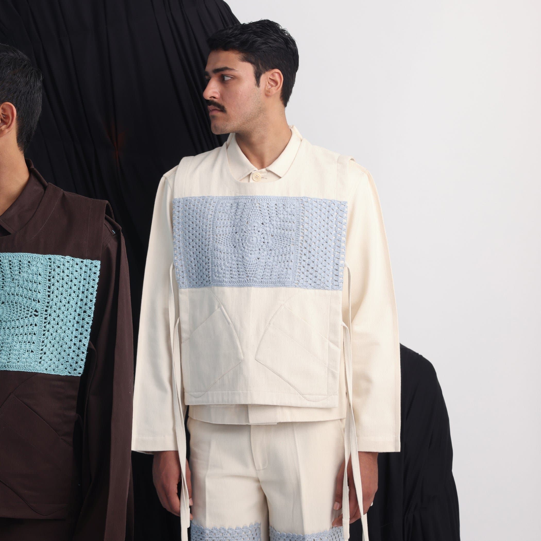 Epidermis Crochet Applique Vest