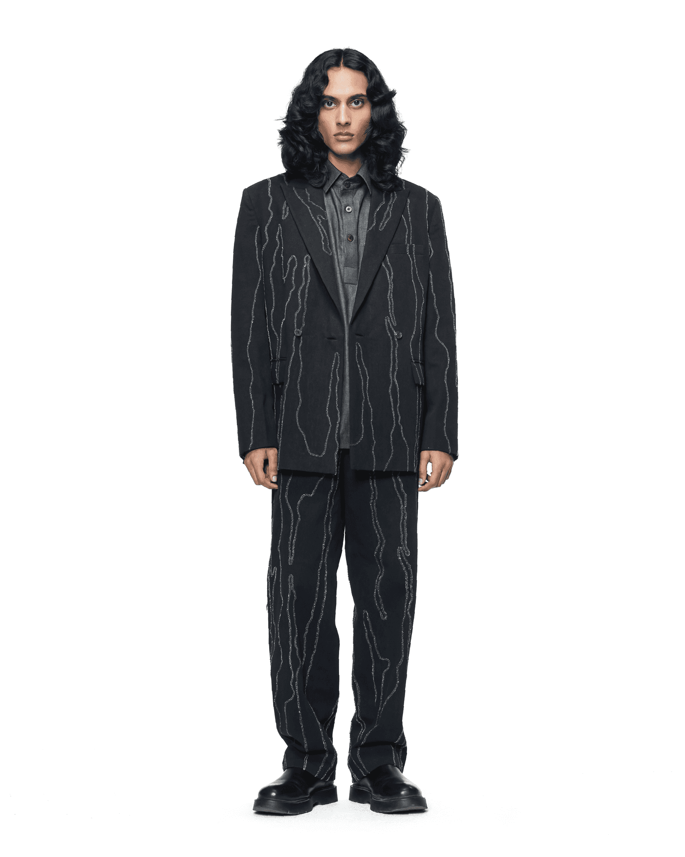 Molten Trail Embroidered Blazer