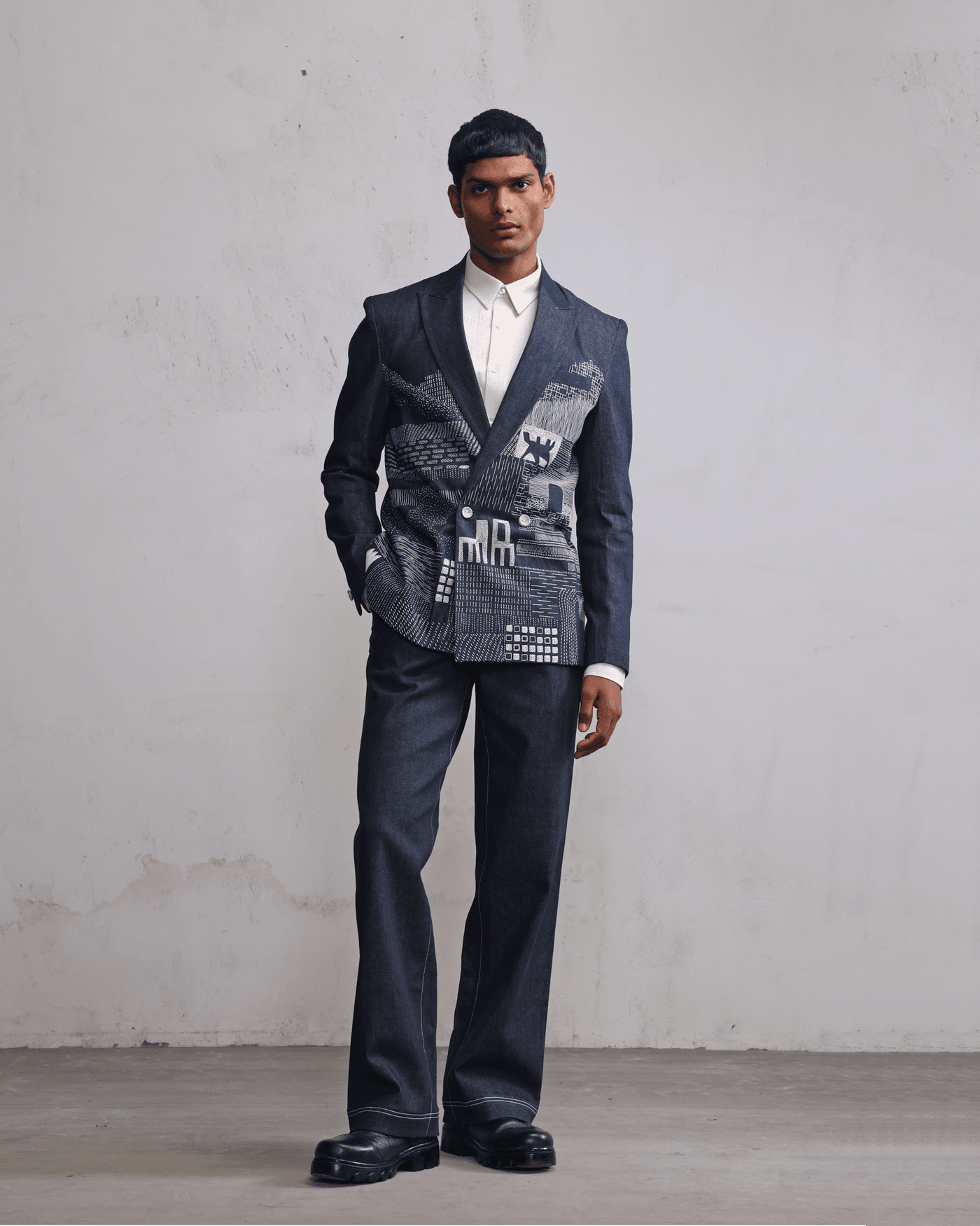 Morden Ruins Double Breasted Blazer