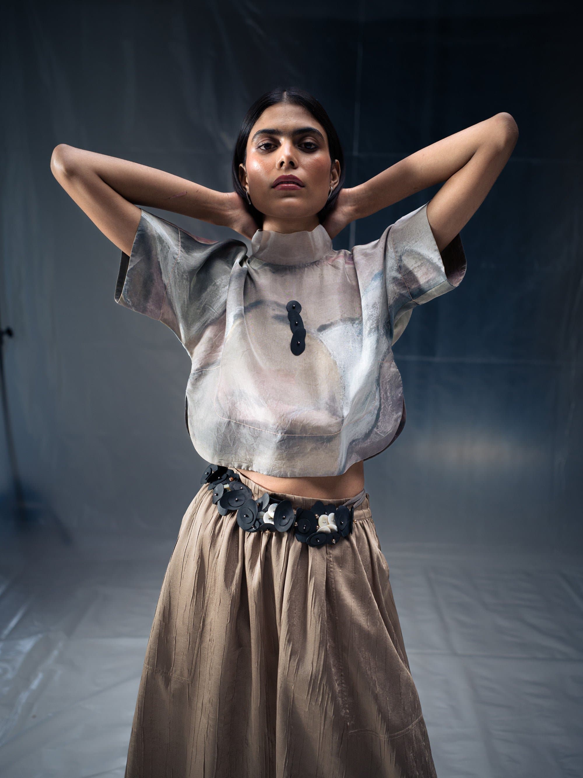 Chatter Artwork Crop Top