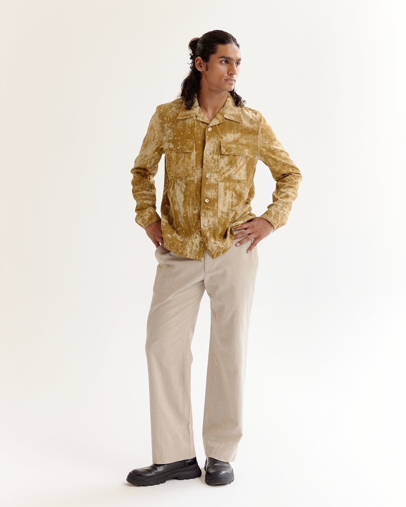 Skin Textured Batik Jacket